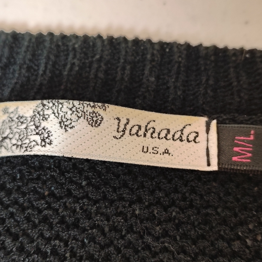 Yahada USA Women's M/L Drop Sleeve Oversized Sweater Wool Blend Cozy - Picture 5 of 7